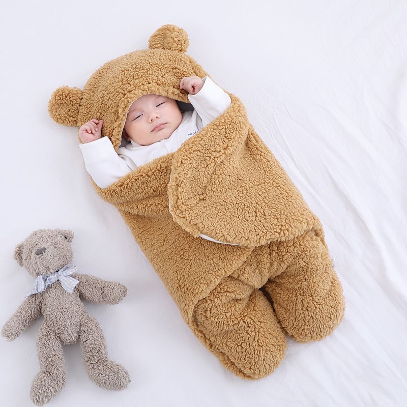 Little Bear Plush Winter Swaddle & Sleep Sack